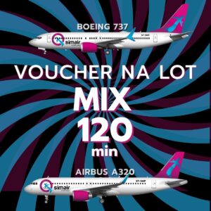 Voucher prezentowy SIM-MIX 120 min. Boeing 737 + Airbus A320
