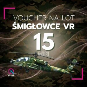 Voucher prezentowy 15 min. Śmigłowce VR