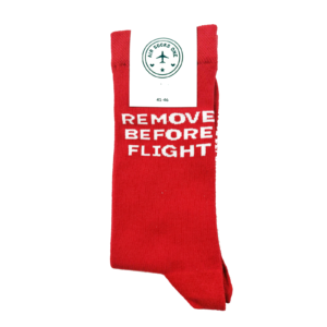 Skarpetki Remove Before Flight