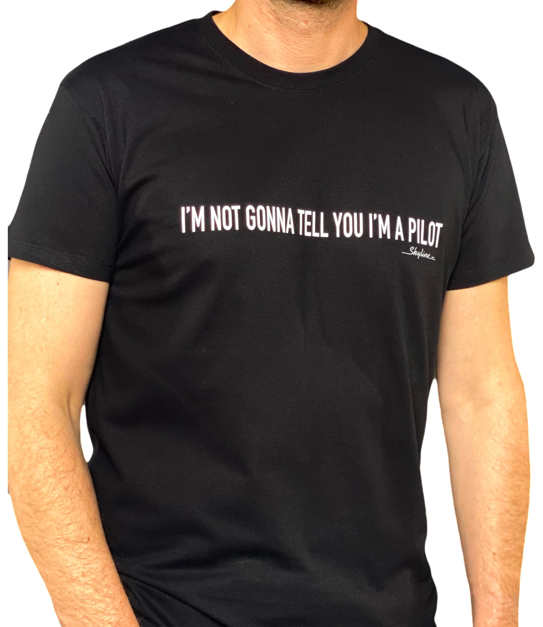 Koszulka Męska I'm Not Gonna Tell You I'm a Pilot (czarna)